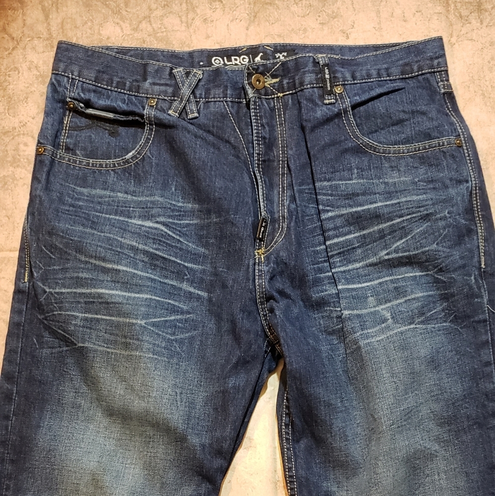 LRG mens Jean demin straight leg